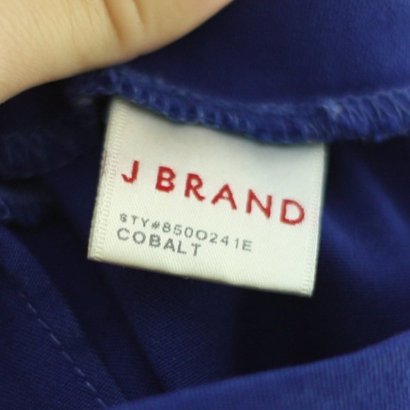 J BRAND for INTERMIX Solid Cobalt Blue Skinny Pant - Picture 3 of 5